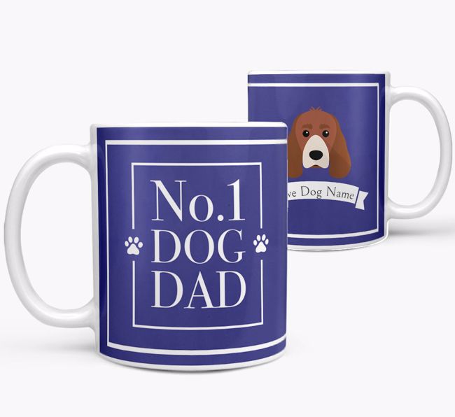 Personalised 'No.1 Dad' Mug from your {breedFullName}